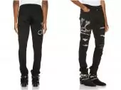 amiri denim jeans skinny-fit distressed stretch print snake black